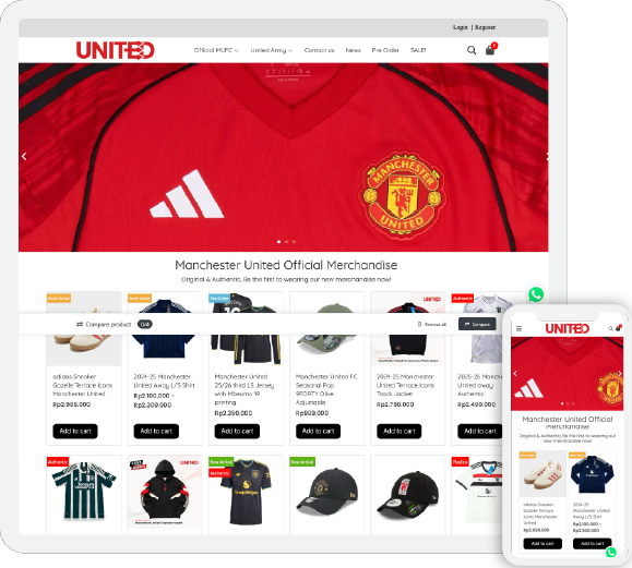 redevilshop.com - Welcome to United Fan Shop Indonesia